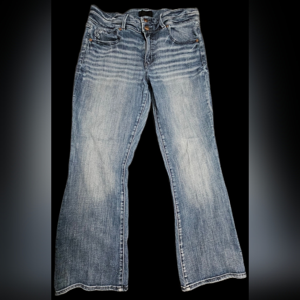 Buckle Light Blue Flare Jeans